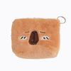 Trendy Capybara Cartoon Plush Coin Purse & Card Holder for Kids