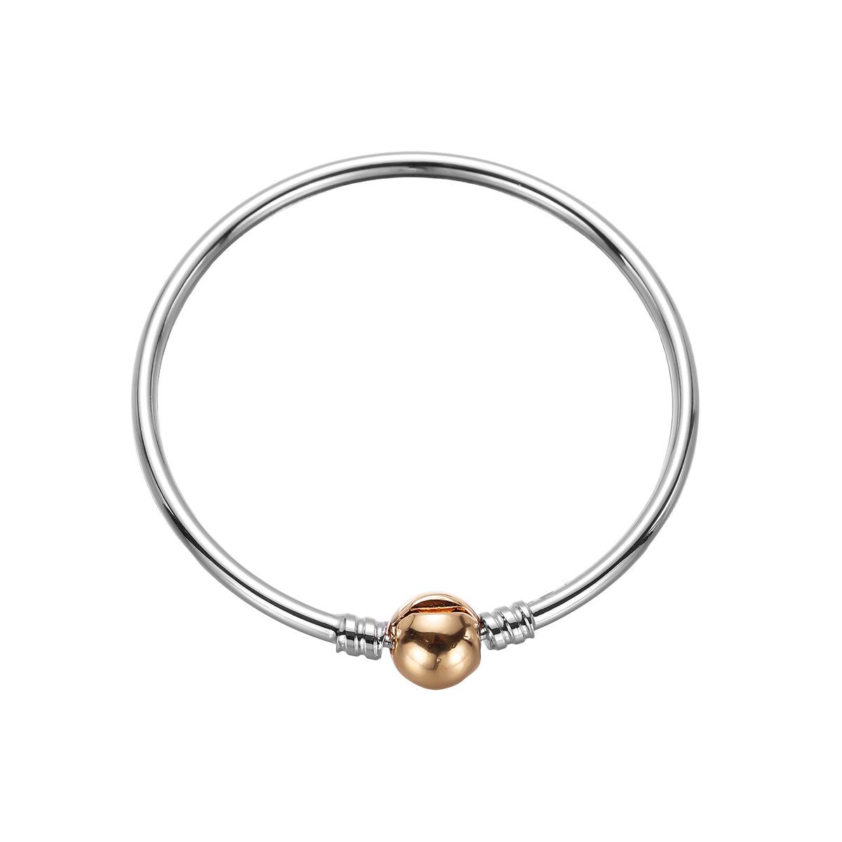 Браслет Pan Jia с цирконами на цепочке с круглым основанием 7.0