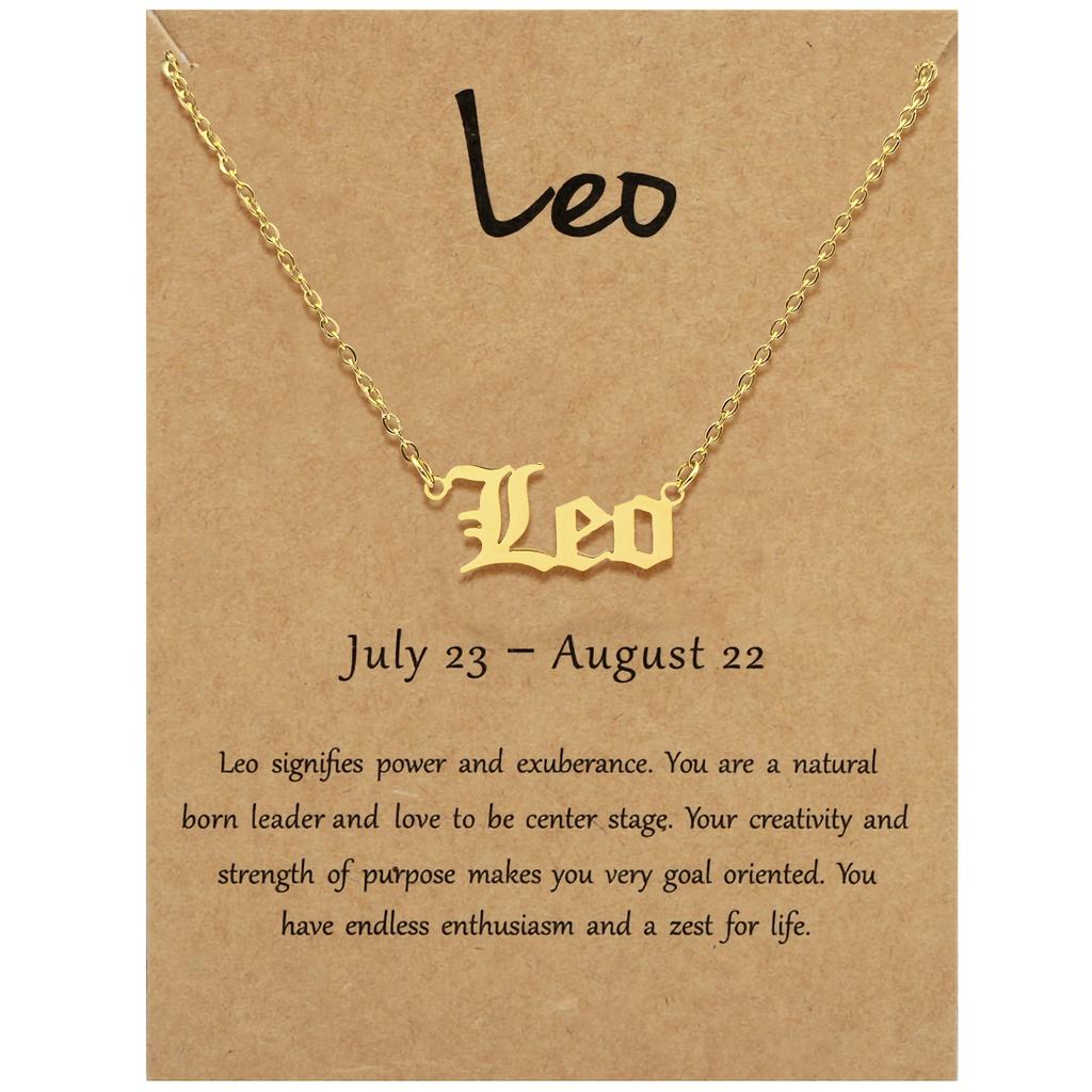 Minimalist and Exquisite Birthstone Women's Necklace Pendant Stainless Steel Plated 18K Gold Birthstone Jewelry Gift Necklace