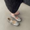 Bow Gentle and Cute Single Shoes Women's 2025 Summer New French Buckle with Skirt Mary Jane Princess Women's Shoes