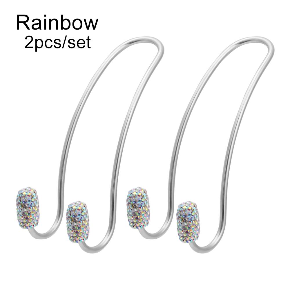 2Pack Backseat Storage Hooks Bling Diamond Seat Back Organizer Durable Strong Headrest Bag Rack Car Hangers Car Accessory