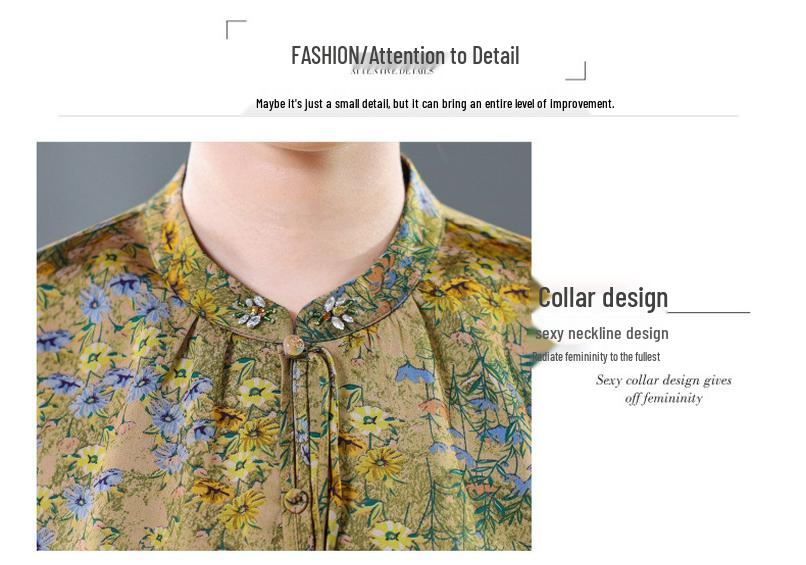 Retro Tang Suit Jacquard Top - Chinese Stand Collar, Age-Defying Cool Style for Mid-Aged & Elderly Women