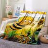 1PC La Abeja Maya Patterned Flannel Blanket Suitable For All Seasons for Home Decor Warmth and Comfort Gifts Holiday Present