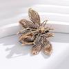 Elegant Bees Shaped Brooch with Diamonds Versatile Accessory for Outfits Zinc Alloy Construction Clothing Accessory
