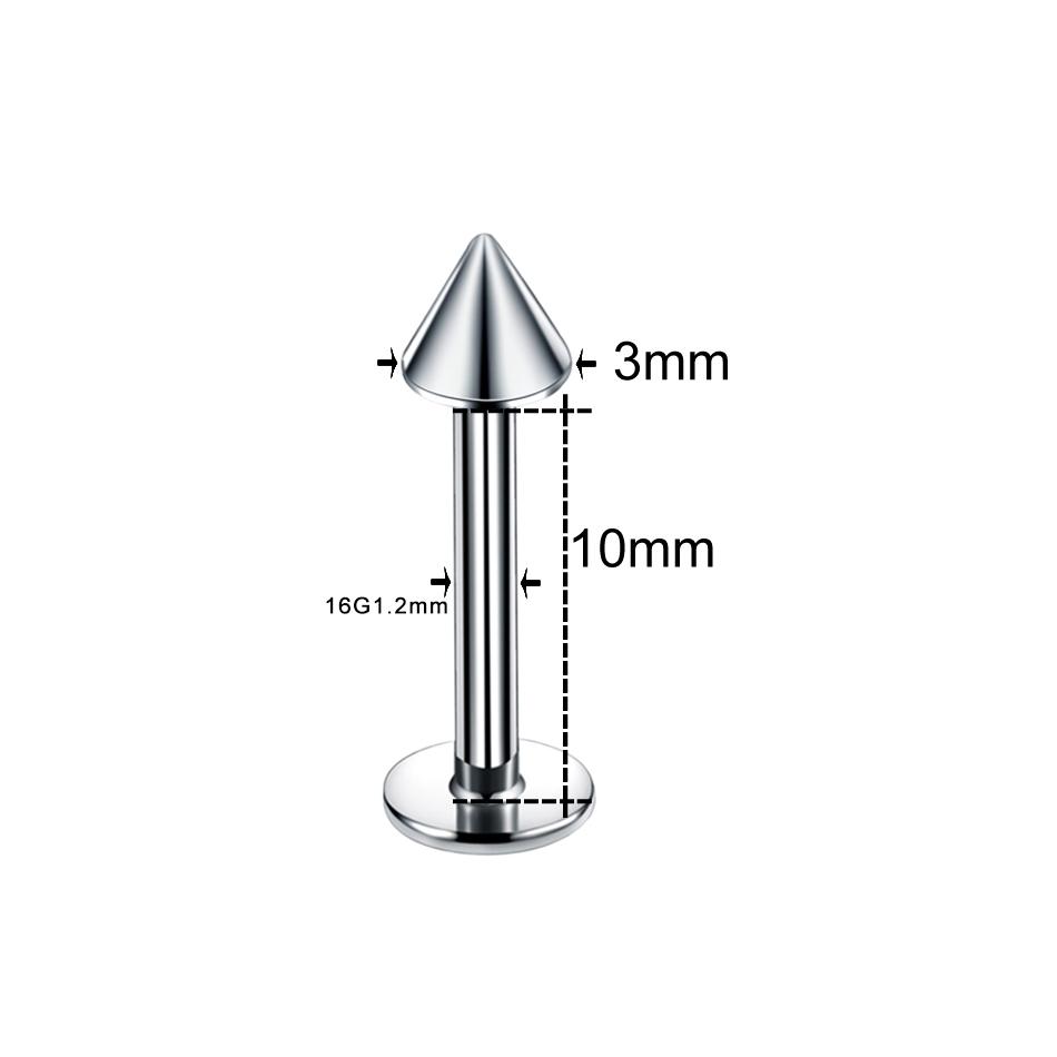 1PC Steel Labret Monore Ring Lip Stud Piercing Orelha Cartilage Ear Helix Stud Tragus Barbell Earrings Piercing Sexy Jewelry 16G