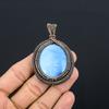 Owyhee Opal Pendant, 999 Copper Wire Wrapped Jewelry, Gemstone Pendant, Gift For Her Handmade Dainty Jewelry