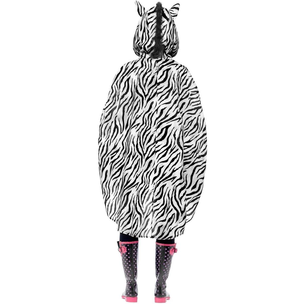 Smiffys Unisex Adult Zebra Costume Poncho