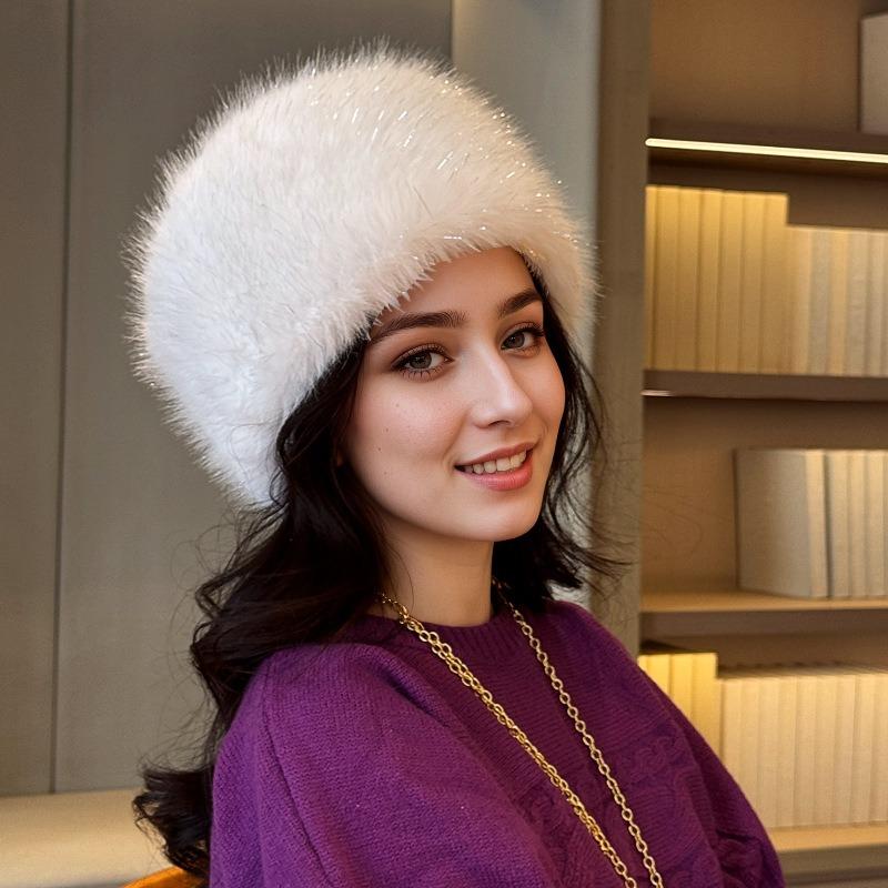Новая шапка из искусственного лисьего меха, теплая уличная лыжная шапка, зимняя теплая и бархатная женская