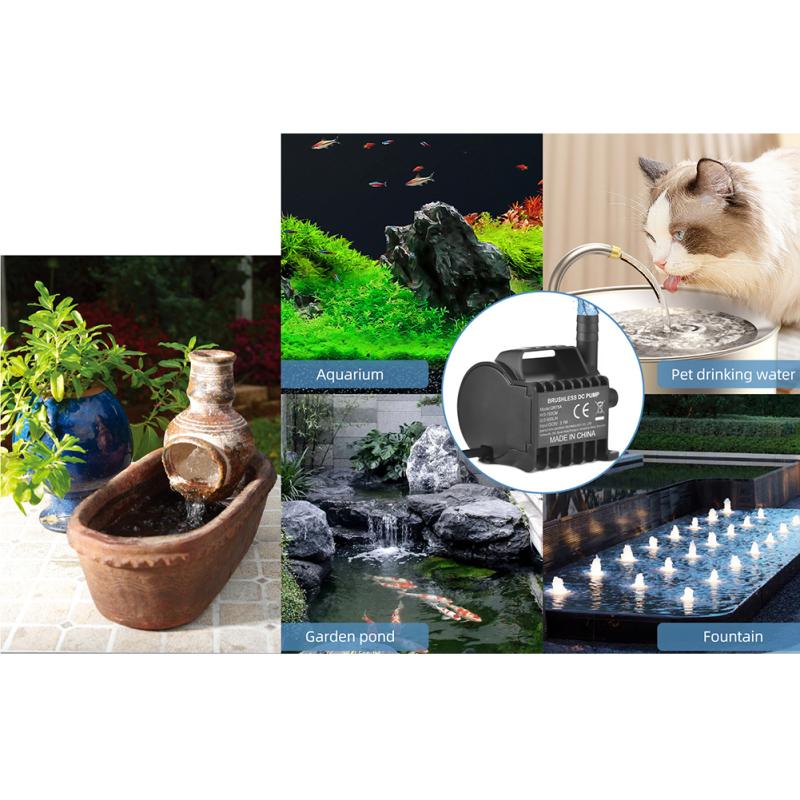 Fontänpump, Dränkbar Vattenpump För Akvarium, 500L/H 3.1W Vattenfontänpump, Akvariepump