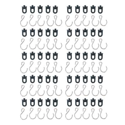 50pcs Greenhouse Plant Hook Outdoor Plant Hook Greenhouse Hanging Clip for Insulation Netting