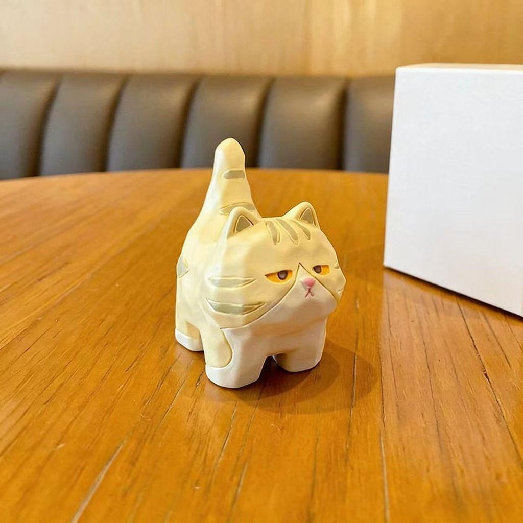 Nordic Style Resin Cat Figurine With Bell For Home Office Decor And Gift Giving