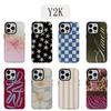 Luxury Y2K Stars Phone Case for iPhone 17 16e 16 15 14 13 12 11 X XS XR XSMAX 7 8 Air Pro Max Plus Luxury Double-layer