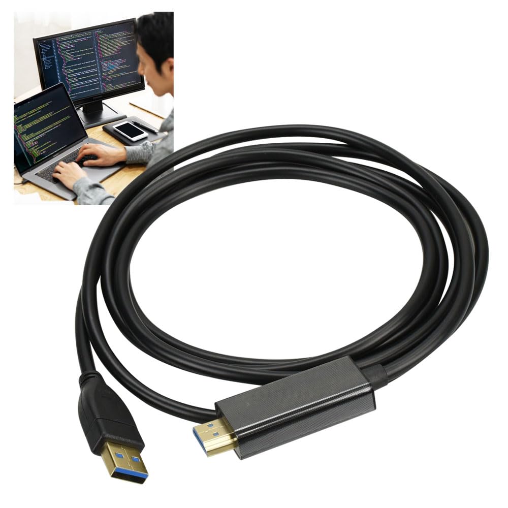 

Conversion cable USB 3.0 to HDMI terminal Monitor connection Screen sharing Video output Conference Adapter (1.8m)