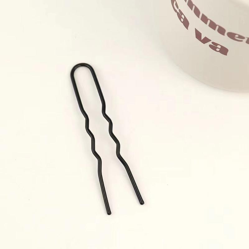 1 Stück Schwarz Metall Haar Gabel Clip Salon Frauen Haarnadeln Kämme Hairside Clips Seite Kämme Hochsteckfrisur Sticks Haar Styling Werkzeug Kopfbedeckungen