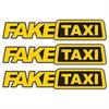 3pcs Adesivo Fake Taxi Vinil Decalque Janela de Carro Drift Engraçado Tuning
