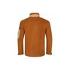 Asics Logo Print Color Block Retro Stand Collar Zip Comfortable Casual Sports Long Sleeve Jacket Men Jackets Brown 2031E443-200