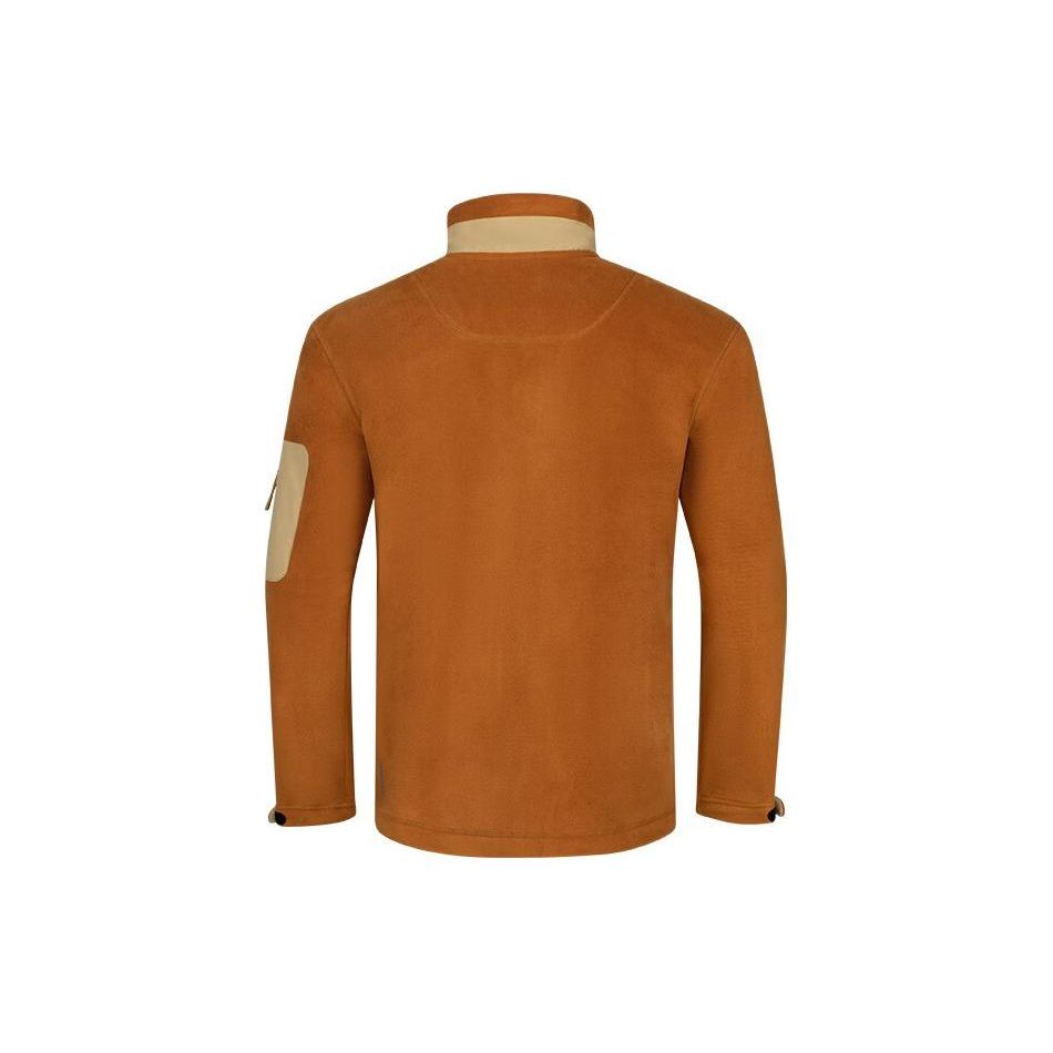 Asics Logo Print Color Block Retro Stand Collar Zip Comfortable Casual Sports Long Sleeve Jacket Men Jackets Brown 2031E443-200
