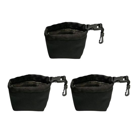 1/2/3Pcs Golf Detachable Clip Portable Dirt Grass Club Cleaning Bag with Removal Golf Ball Pouch Bag