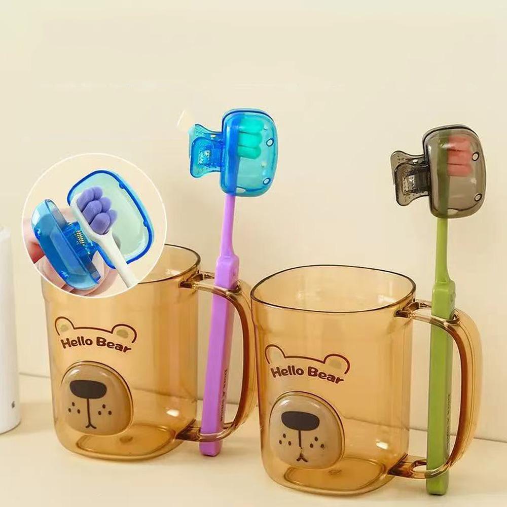 (Affordable and worth buying) 10 piece set - Toothbrush protective cap - Toothbrush head storage box - Essential for travel