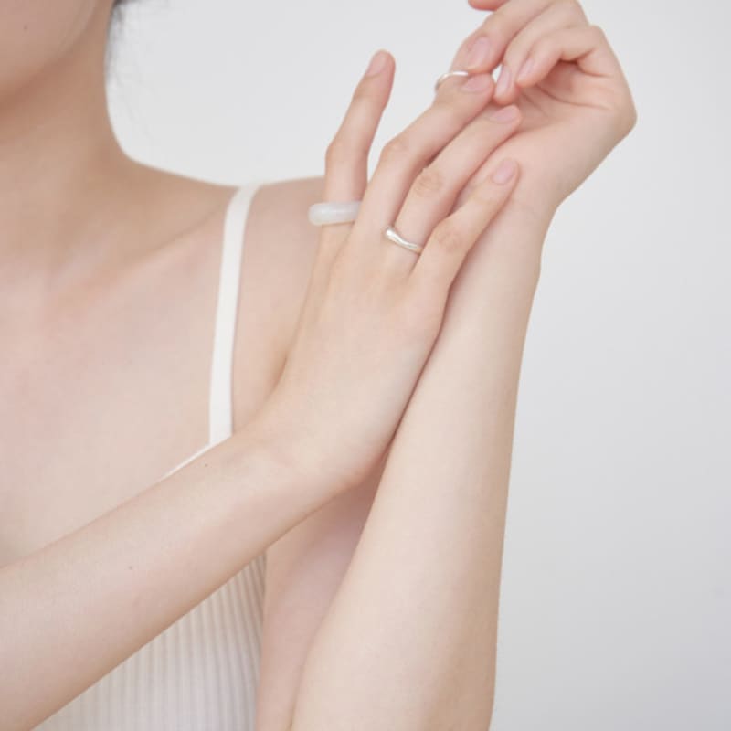 APIOH WAVE SILVER RING