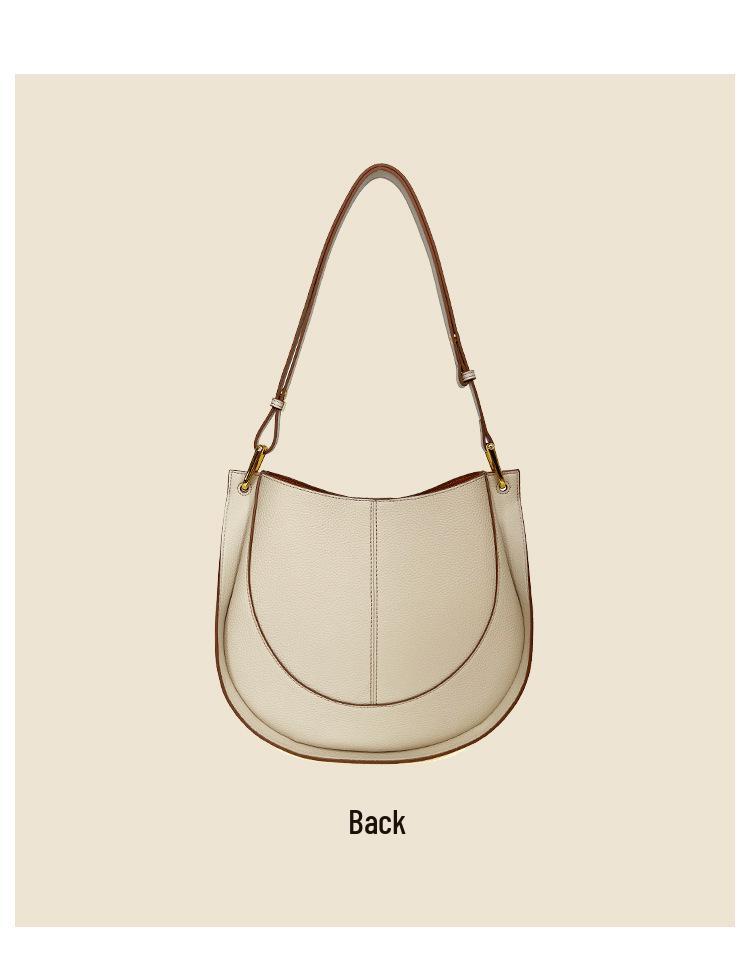 2024 Soft Leather Women's Saddle Bag - Trendy, Light Luxury Crossbody and Shoulder Bag