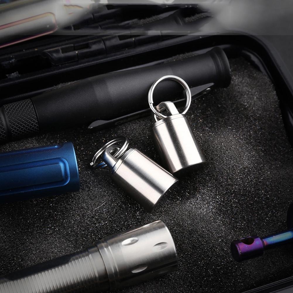Keychain Lightweight O-ring Gasket Pill Holder Case
