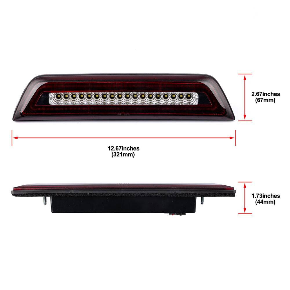 Pro Toyota Tacoma Double Cab 2016-2023 Bílá/Červená LED Stroboskop středního třetího brzdového světla Nákladové střešní světlo 81570-04051