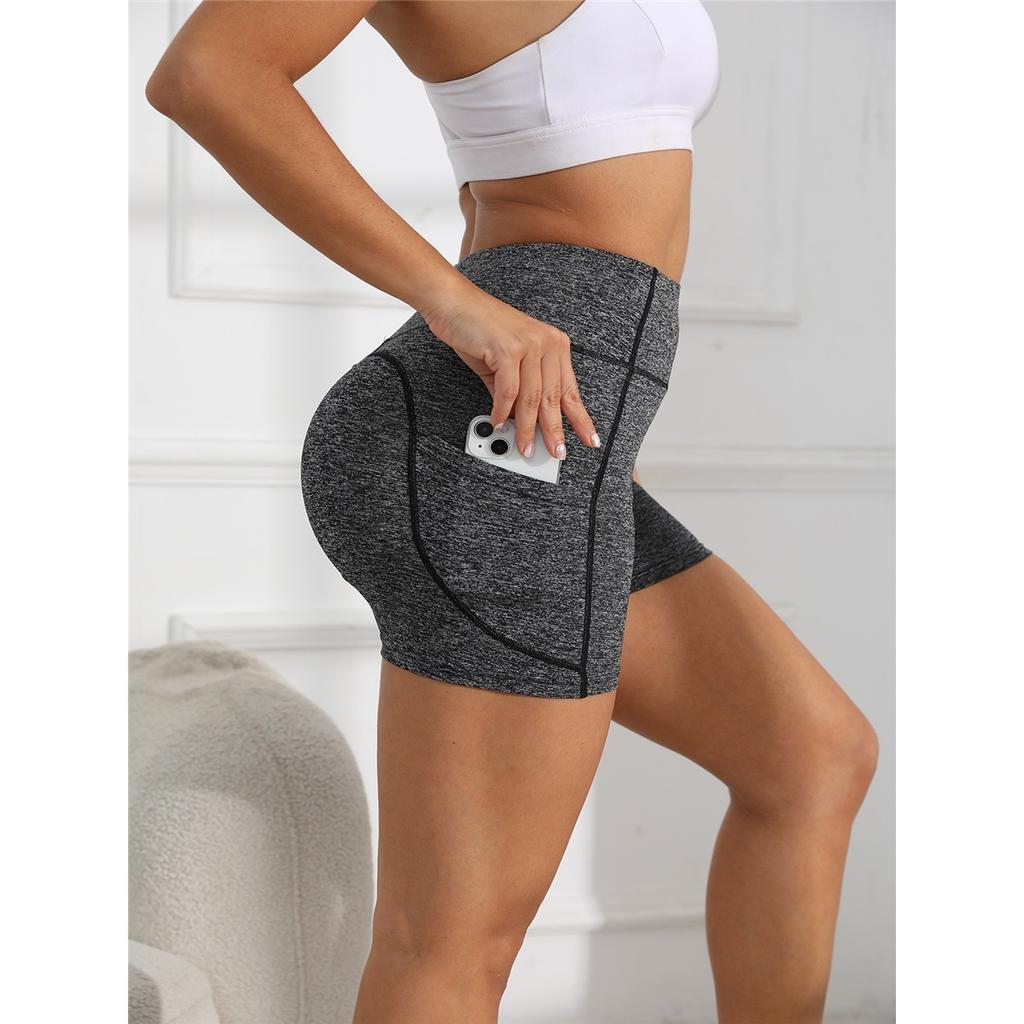 Popular Yoga Pants High Waist Hip Lifting Leggings Running Sports Outdoor Fitness Shorts for Women