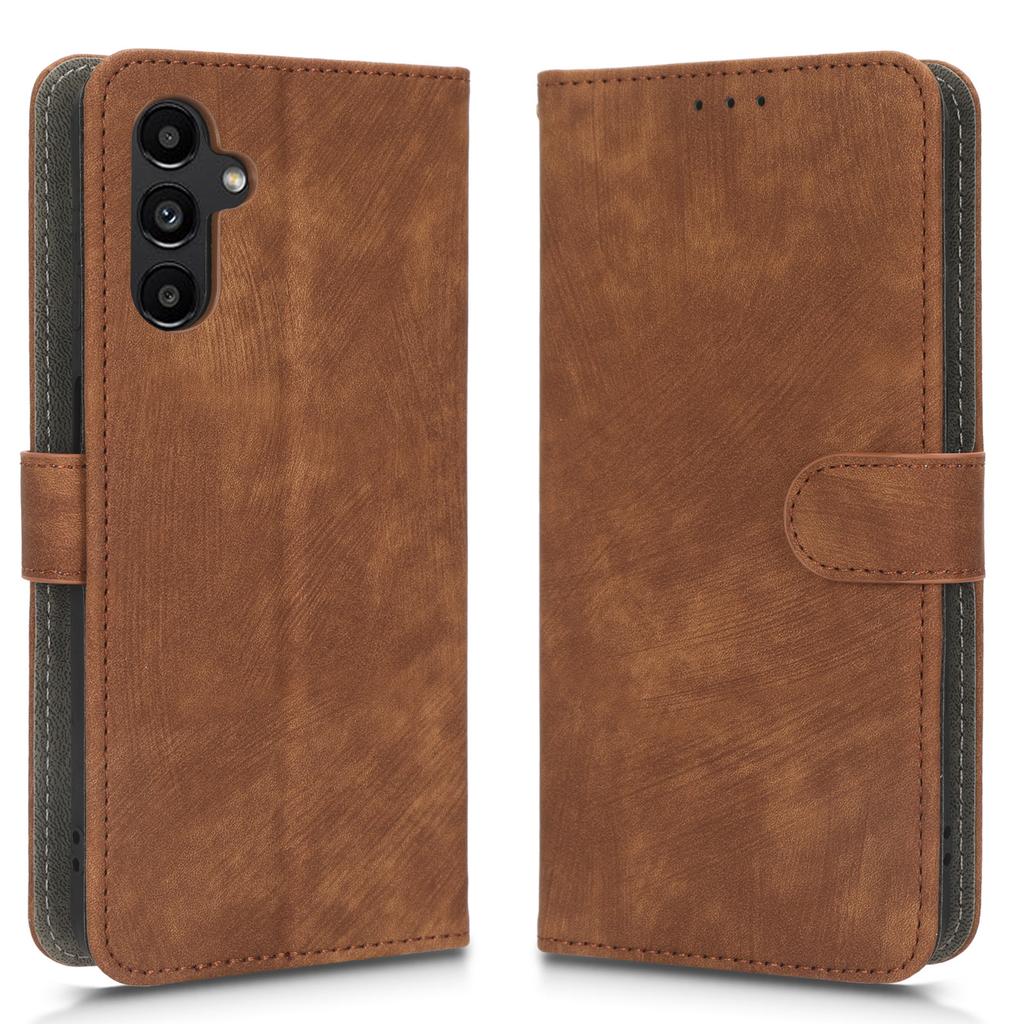 Für Samsung Galaxy A13 5G/A04s 4G (164.7 x 76.7 x 9.1 mm) RFID-Blockierendes Diebstahlsicheres Leder-Handyhülle-Portemonnaie mit Ständer-Klapphülle