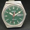 AUTOMATIC VINTAGE SEIKO JAPAN 6349A MENS GREEN COLOR DIAL WATCH A700492-5 R203-a700492