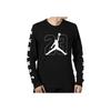 Jordan Digital Pattern Printed Knit Long Sleeve Basketball Shirt Men Tops Black AQ3702-010