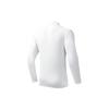 Anta Training Series Letter Pullover Long Sleeve Polo Shirt Men tops Pure-White 152347409-4