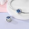 Blue Charms Beads Rotating Demon Eye Palm Moon Starry Sky Copper Charm Fit Original Pendant Bracelet Women Jewelry