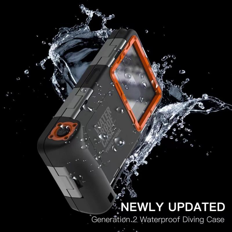Universal Underwater Dive Case IPhone 16/15/14/13 Pro Max Waterproof Shockproof Full Cover With Lanyard 4.76.9 Inch