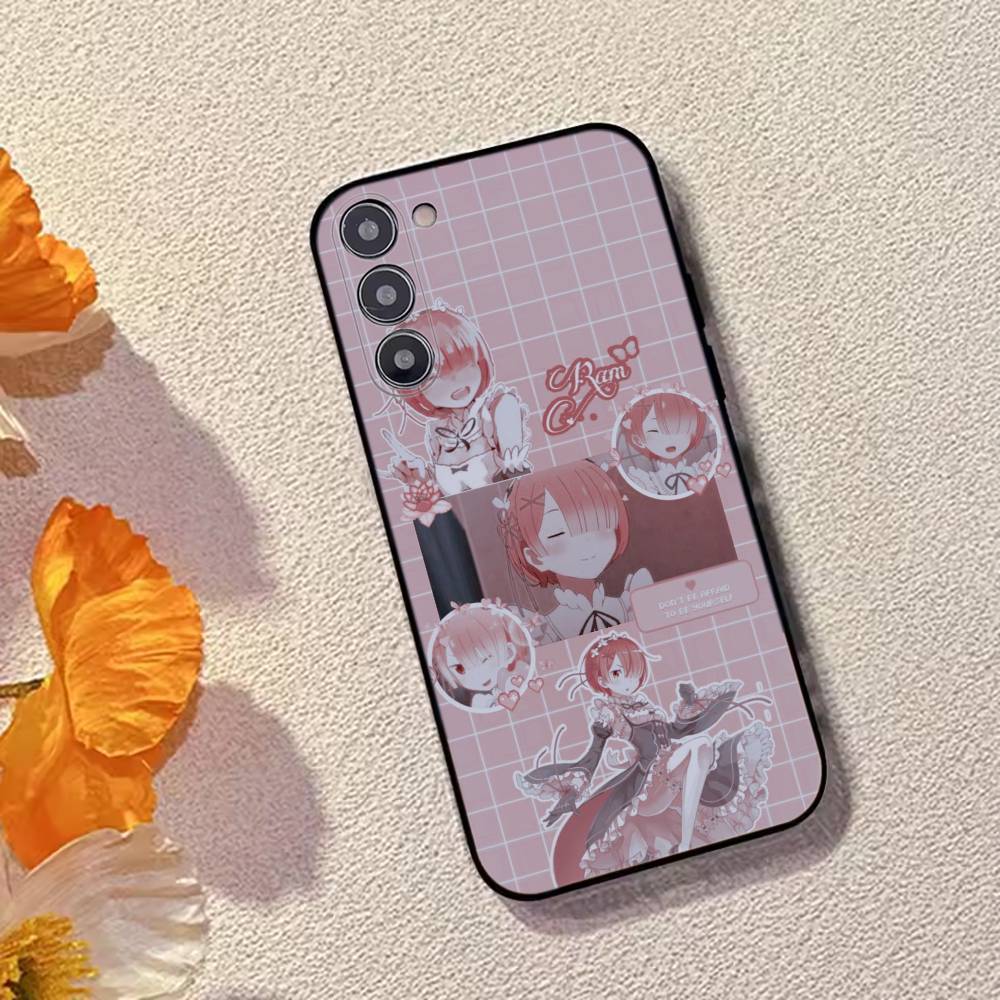 Anime Girl Re Zero R-Ram Phone Case Silicone Soft For Samsung Galaxy A73,A72,A71,A70,A53,A52,A51