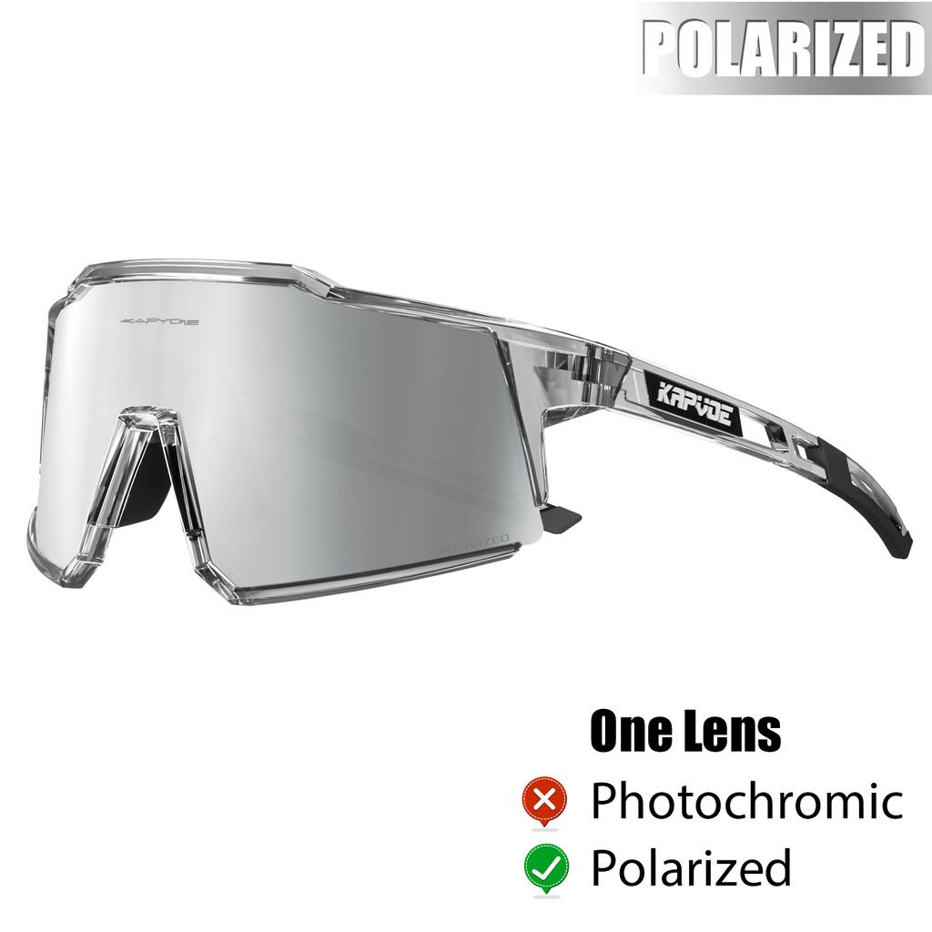 Kapvoe Radsportbrille Polarisiert MTB Rennradbrille UV400 Schutz Sonnenbrille Ultraleicht Sportbrillen Ausrüstung