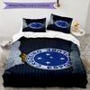 Cruzeiro Esporte Clube Printed Pattern Duvet Cover Set – includes 1 duvet cover and 2 matching pillowcases Bedroom decor Christmas gifts