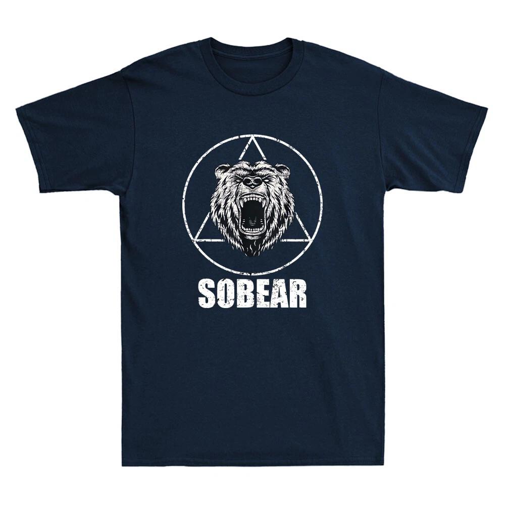 Sobear Anniversary Sober AA NA Recovery Sobriety Retro Men Short Sleeve T-Shirt 2XL