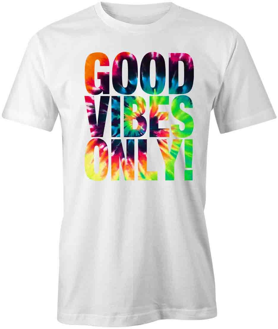 GOOD VIBES ONLY TShirt Tee Short-Sleeved Cotton POSITIVE CLOTHING S1WCA511 S