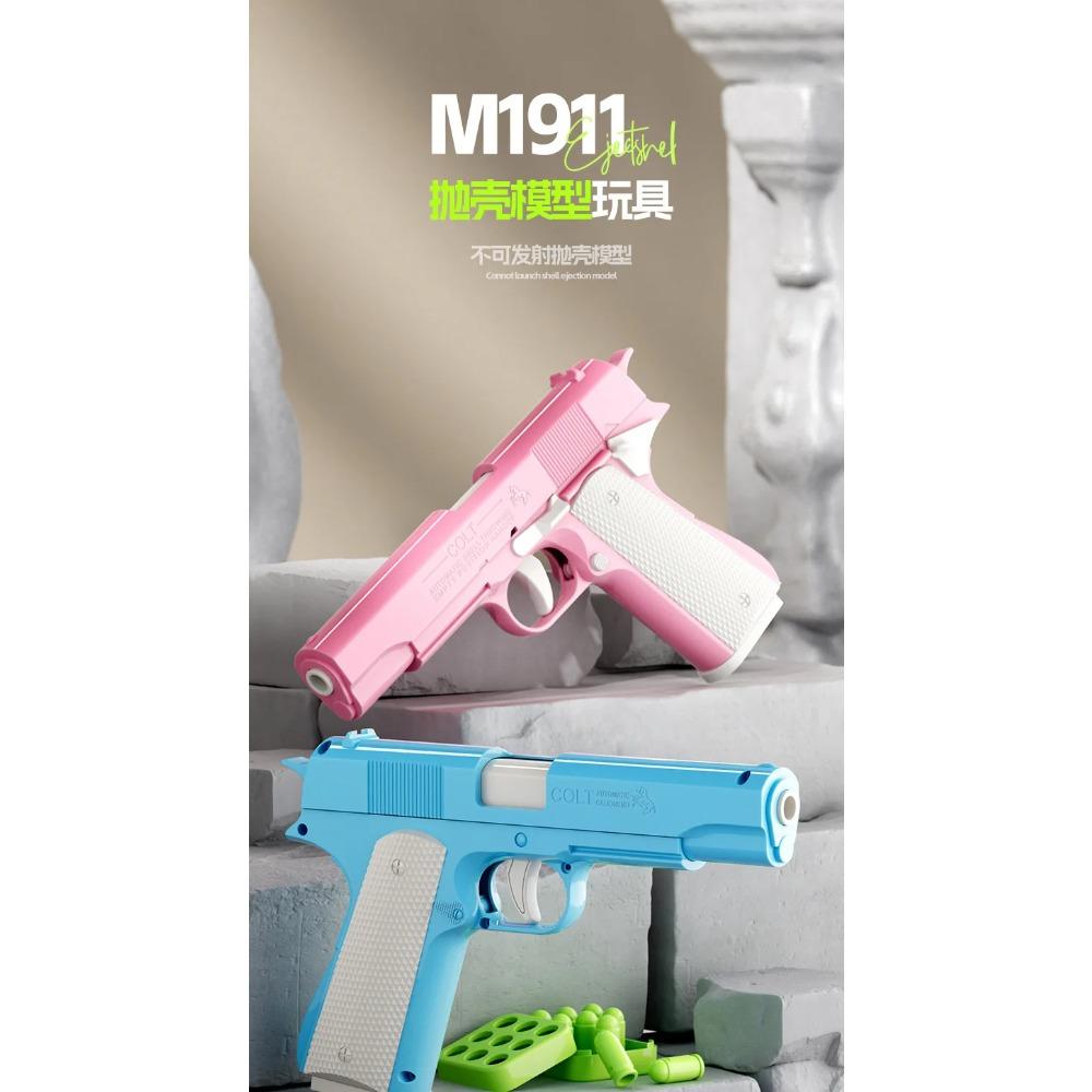 Stressabbau Modellpistole Kontinuierliches Werfen Hängender Revolver Werfer Spielzeugpistole Outdoor Spiel Unterhaltung Kindergeschenk