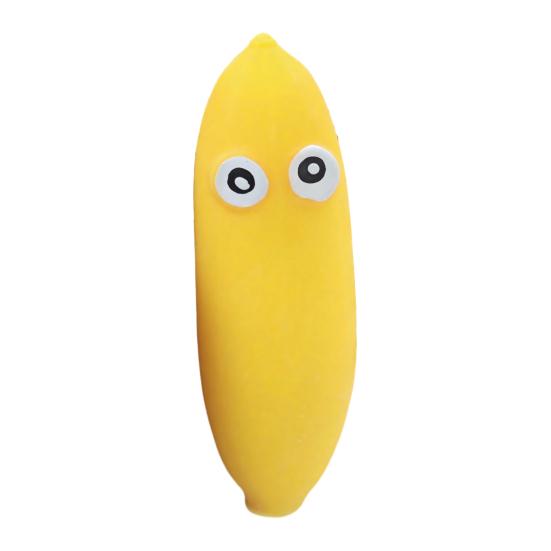 Cartoon Gemüse Quetschspielzeug Große Augen Paprika Aubergine Banane Bittermelone Quetsch Fidget Spielzeug Angstlinderung Obst Kneten Sensorisches Spielzeug