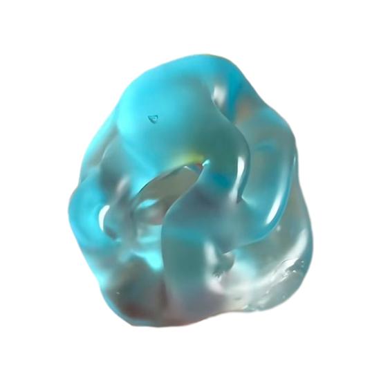 

Shapeable Squeeze Ball Toy Anxiety Relief DIY Moldable Stress Ball Soft Stretchy Transparent Ball Sensory Fidget Toy Party синий