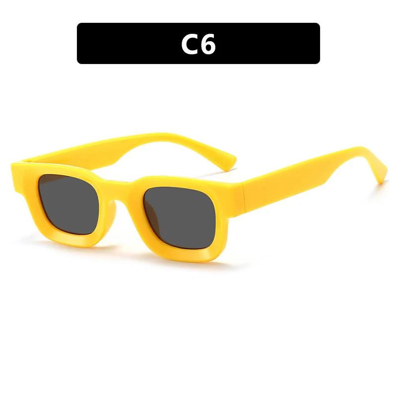 Fashion Hip Hop Punk Sunglasses Retro Small Frame Concave UV400 Protective Eyewear for Men Women Outdoor Travel