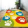 Cat Paw Print Area Rug – Soft Non-Slip Plush Mat for Bedroom, Living Room, Sofa Side, Kids' Play Area, Fluffy Home Decor Carpet