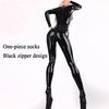 Shiny PVC Full-Body Corset Bodysuit with Zipper