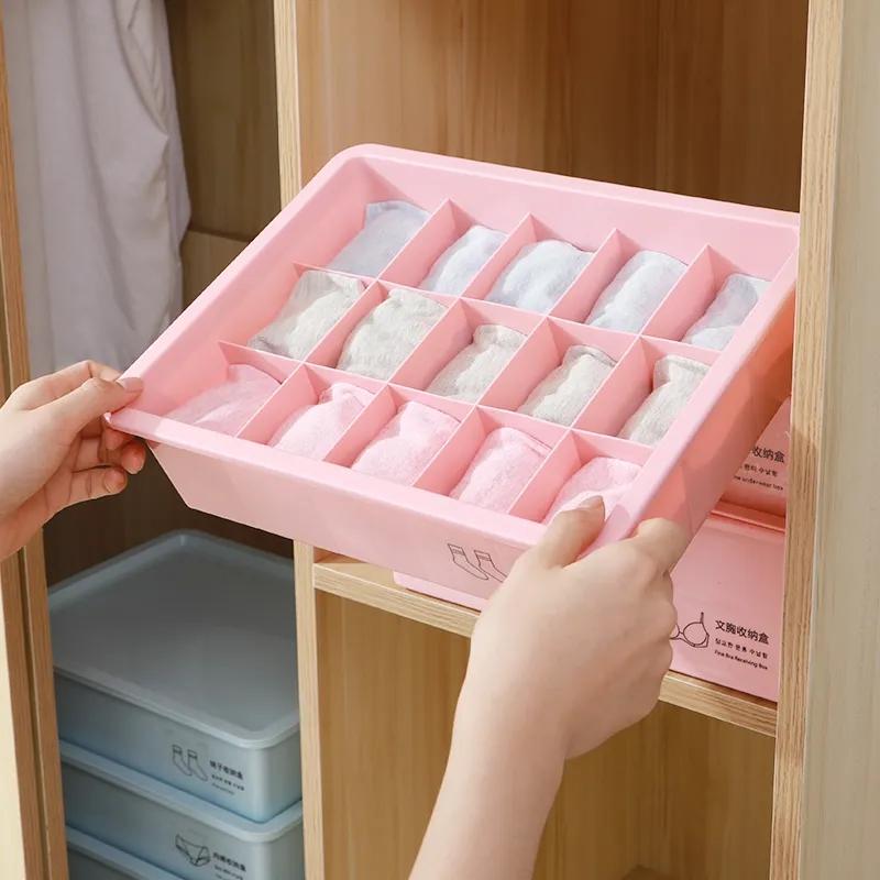 WTEMPO Pudełka do przechowywania bielizny Przedział Domowy plastikowy biustonosz Bielizna Skarpetki Pudełka do przechowywania