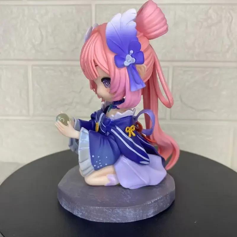 Anime Activity Figure Q Version Sangonomiya Kokomi Genshin Impact Cute And Charming Figurine Pvc Model Statue Doll Decora Doll Toy Present Designed