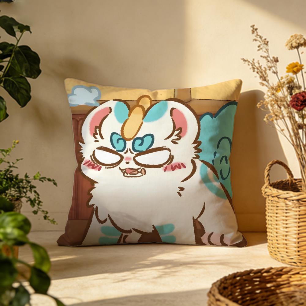 Popular Ffabulous Beastsing Cushion Cover Versatile DoubleSided Pillow Case Fit for Sofa Bed Car  Daily Decor 30X30cm