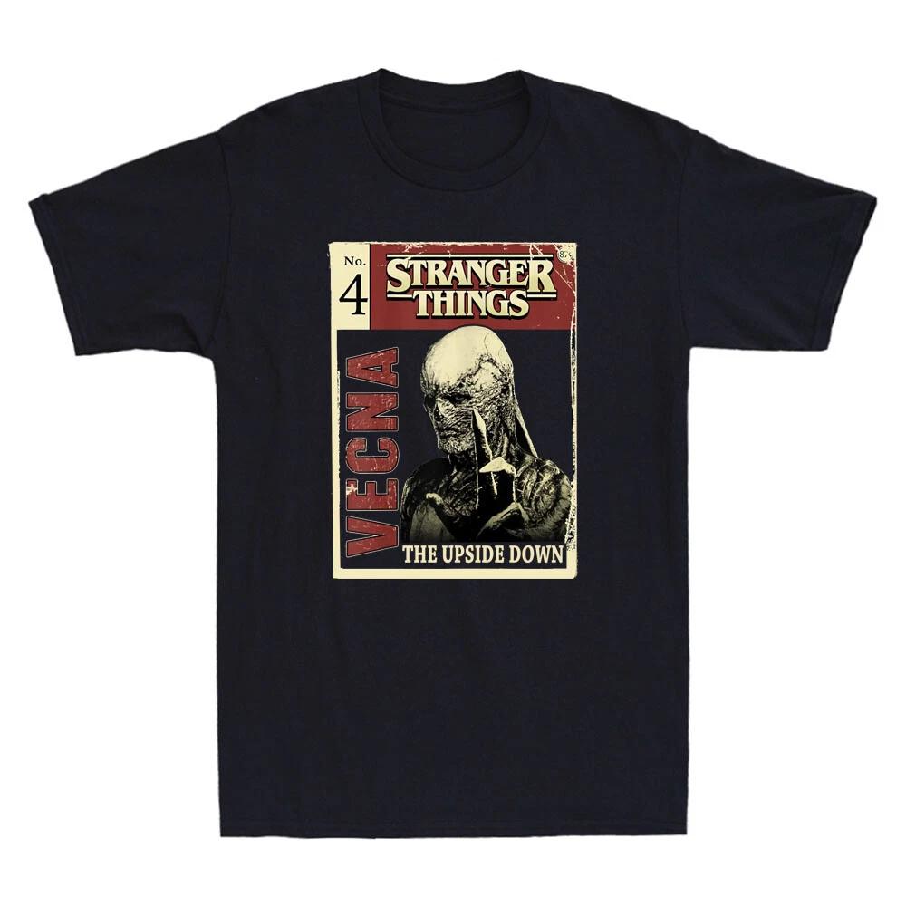 Vecna Comic Book Cover The Upside Down Horror Vintage Men s Short Sleeve T-Shirt L
