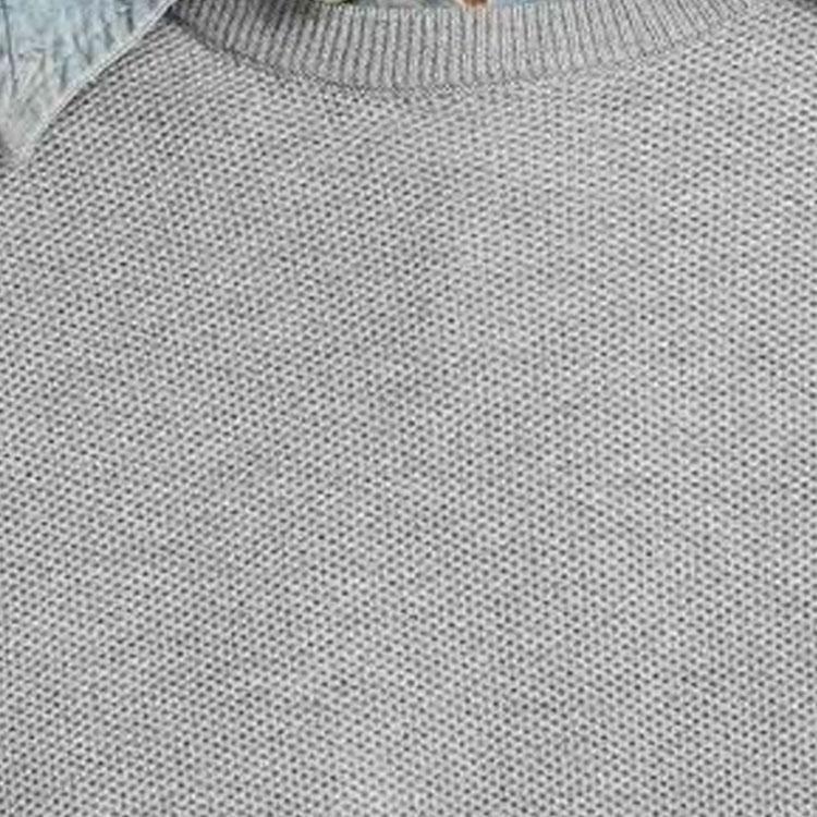 Polo Ralph Lauren Solid Color Crew Neck Fitted Sweater Men sweater Gray 710918163002-020